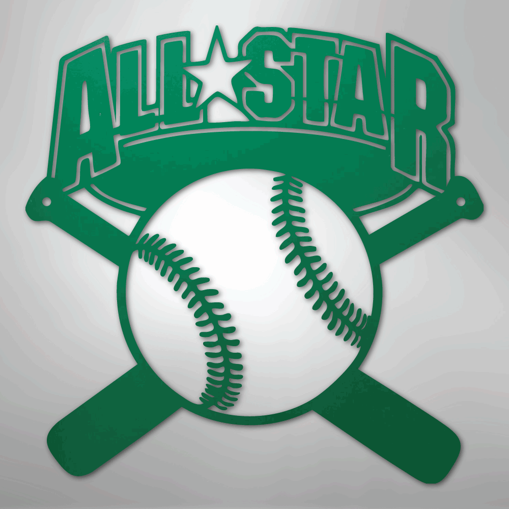 My Easy Monogram Steel Sign Green / 24" All-Star - Metal Sign