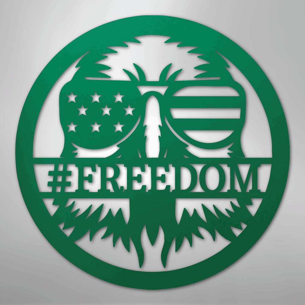 My Easy Monogram Steel Sign Green / 24" American Eagle Monogram - Steel Sign