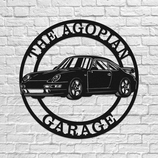 Metal Decor 4U Steel Sign Black / 12 Custom Steel Wall Decor - The Agopian Garage