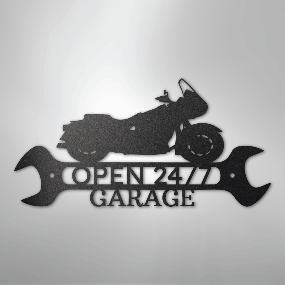 My Easy Monogram Steel Sign Black / 12" Cruiser Shop Monogram - Steel Sign