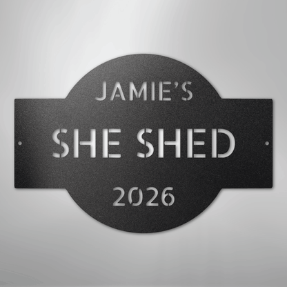 My Easy Monogram Steel Sign Black / 12" Custom Plaque - Steel Sign