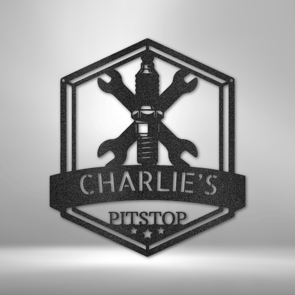 Grease Time Monogram Steel Sign | Custom Metal Decor | Indoor/Outdoor ...