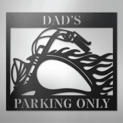 My Easy Monogram Steel Sign Black / 12" Hog Parking - Steel Sign