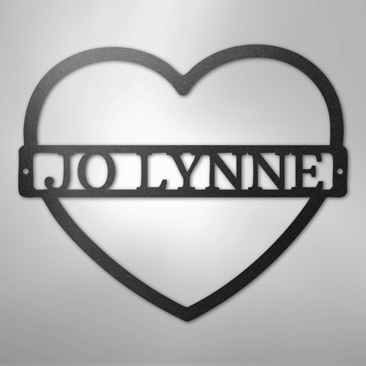 My Easy Monogram Steel Sign Black / 12" Mother's Love Monogram - Steel Sign