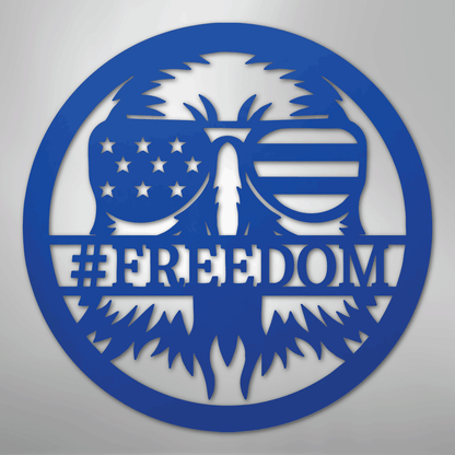My Easy Monogram Steel Sign Blue / 24" American Eagle Monogram - Steel Sign