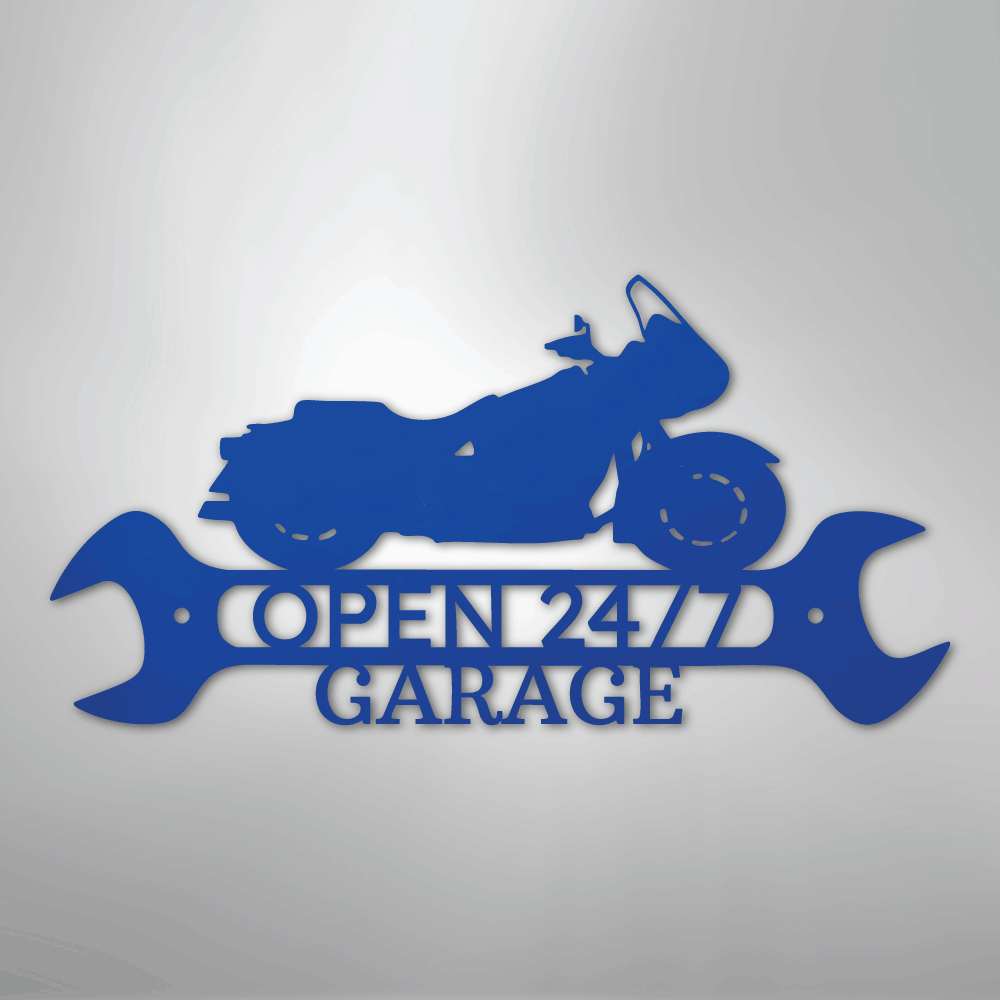 My Easy Monogram Steel Sign Blue / 24" Cruiser Shop Monogram - Steel Sign