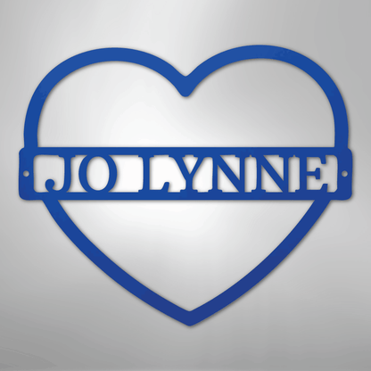 My Easy Monogram Steel Sign Blue / 24" Mother's Love Monogram - Steel Sign