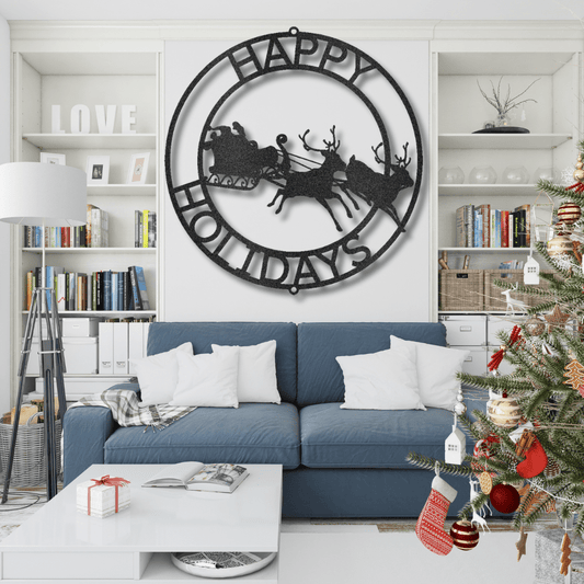 My Easy Monogram Steel Sign Christmas Cheer Monogram - Steel Sign