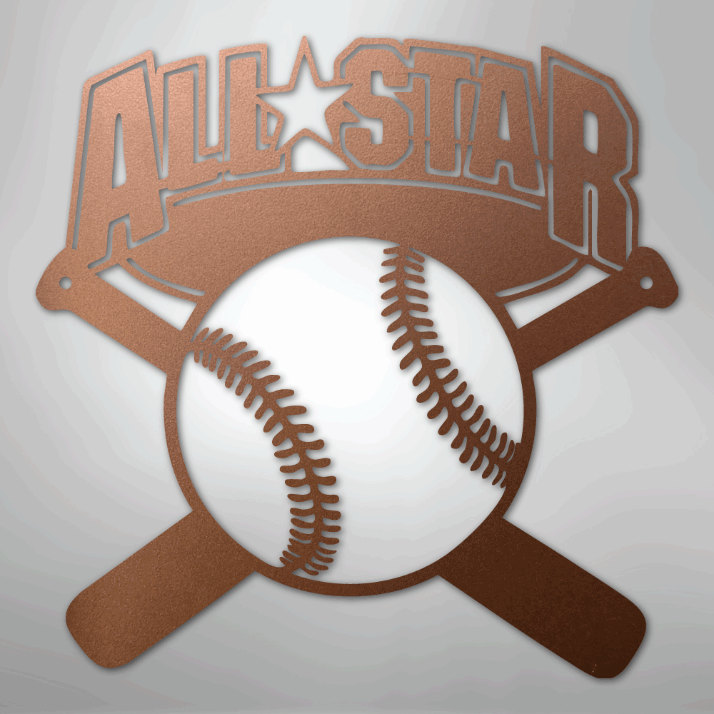 My Easy Monogram Steel Sign Copper / 12" All-Star - Metal Sign