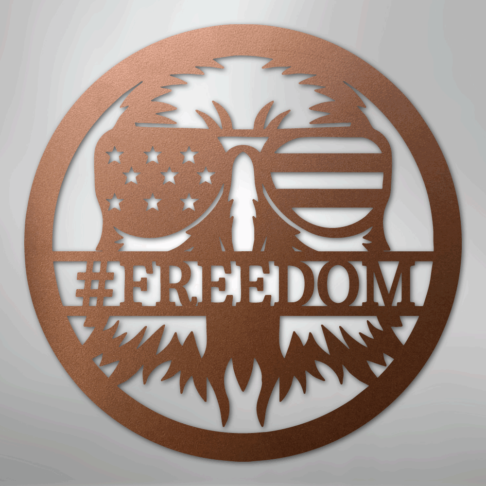 My Easy Monogram Steel Sign Copper / 12" American Eagle Monogram - Steel Sign