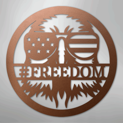 My Easy Monogram Steel Sign Copper / 12" American Eagle Monogram - Steel Sign