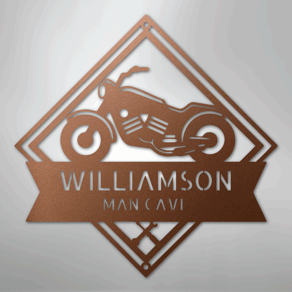 My Easy Monogram Steel Sign Copper / 12" Born to Be Wild Monogram - Steel Sign