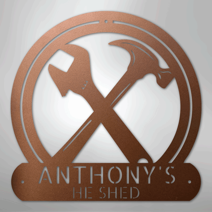 My Easy Monogram Steel Sign Copper / 12" Crafty Monogram - Steel Sign