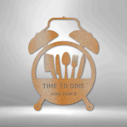 My Easy Monogram Steel Sign Copper / 12" Food Time Monogram - Steel Sign