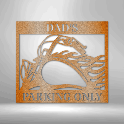 My Easy Monogram Steel Sign Copper / 12" Hog Parking - Steel Sign