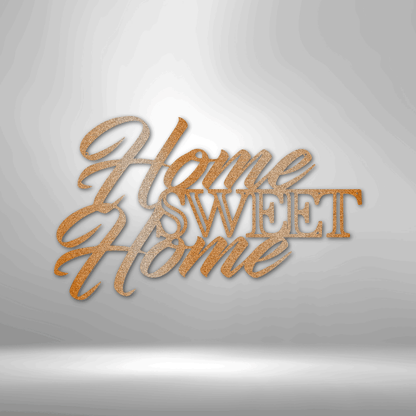 My Easy Monogram Steel Sign Copper / 12" Home Sweet Home - Steel Sign