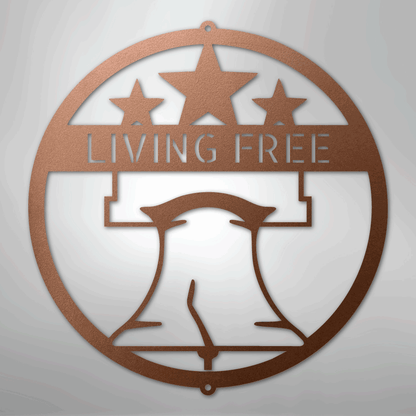 My Easy Monogram Steel Sign Copper / 12" Liberty Bell Monogram - Steel Sign