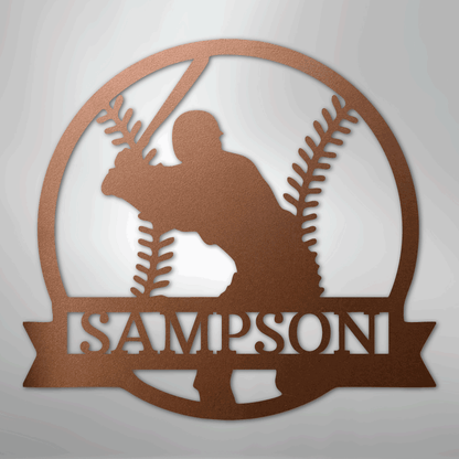 My Easy Monogram Steel Sign Copper / 12" On Deck Monogram - Metal Sign