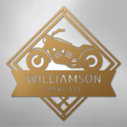 My Easy Monogram Steel Sign Gold / 12" Born to Be Wild Monogram - Steel Sign