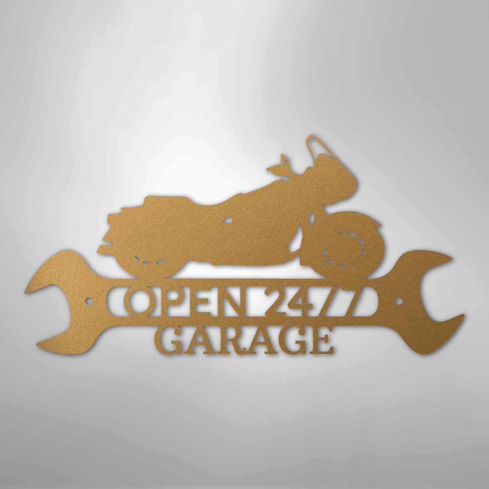 My Easy Monogram Steel Sign Gold / 12" Cruiser Shop Monogram - Steel Sign