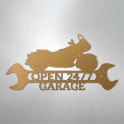 My Easy Monogram Steel Sign Gold / 12" Cruiser Shop Monogram - Steel Sign