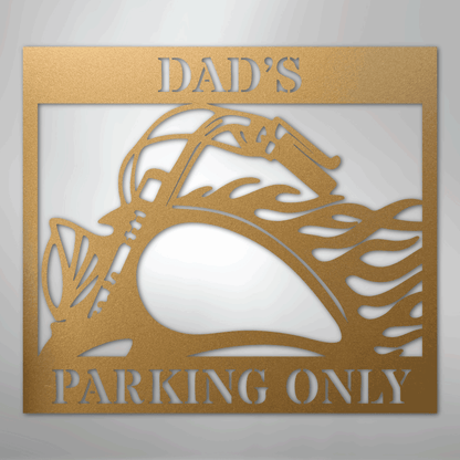 My Easy Monogram Steel Sign Gold / 12" Hog Parking - Steel Sign
