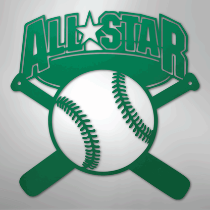 My Easy Monogram Steel Sign Green / 24" All-Star - Metal Sign