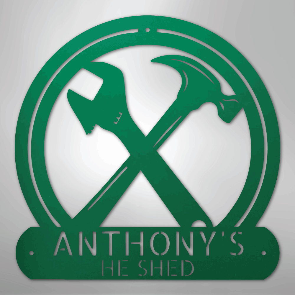 My Easy Monogram Steel Sign Green / 24" Crafty Monogram - Steel Sign
