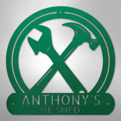 My Easy Monogram Steel Sign Green / 24" Crafty Monogram - Steel Sign