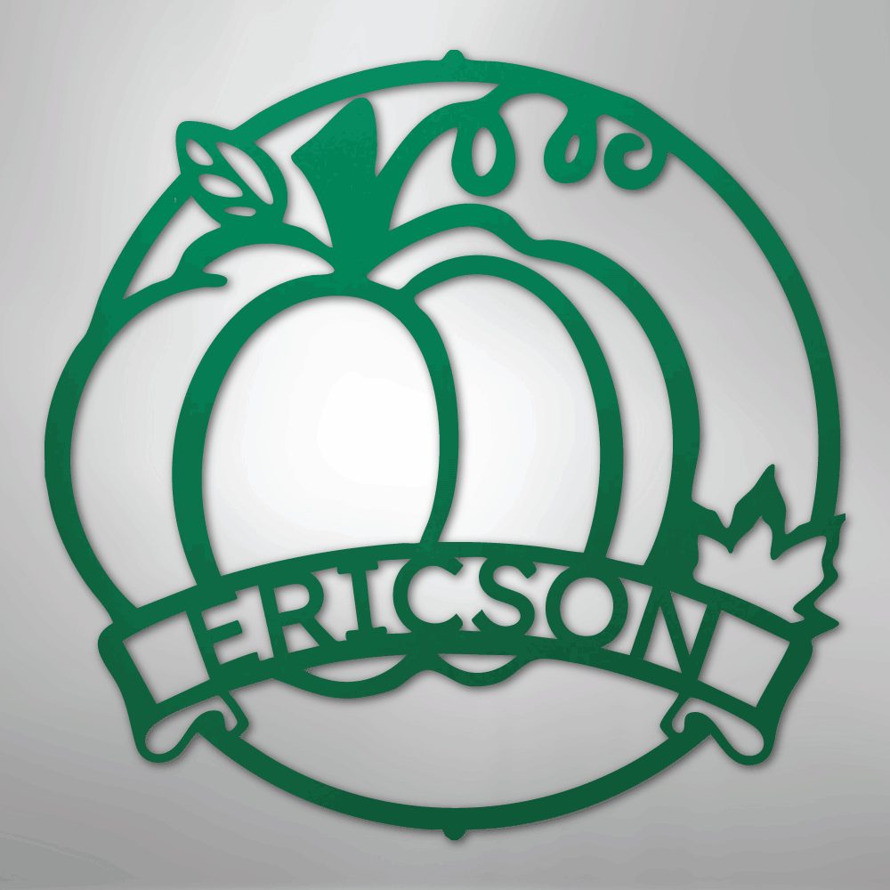 My Easy Monogram Steel Sign Green / 24" Fall Harvest Monogram - Steel Sign