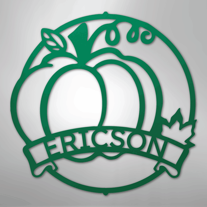 My Easy Monogram Steel Sign Green / 24" Fall Harvest Monogram - Steel Sign