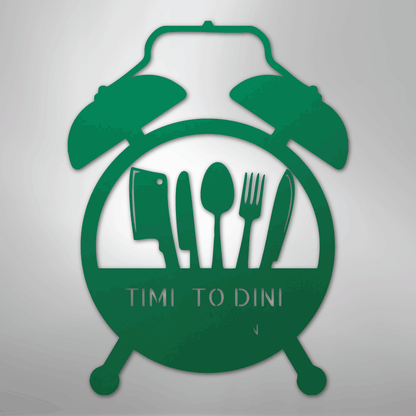 My Easy Monogram Steel Sign Green / 24" Food Time Monogram - Steel Sign