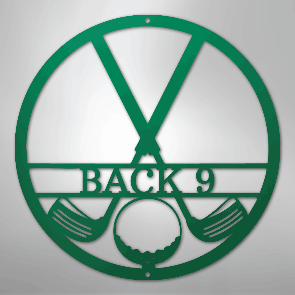 My Easy Monogram Steel Sign Green / 24" Golf Club Monogram - Steel Sign