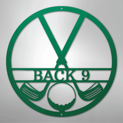 My Easy Monogram Steel Sign Green / 24" Golf Club Monogram - Steel Sign