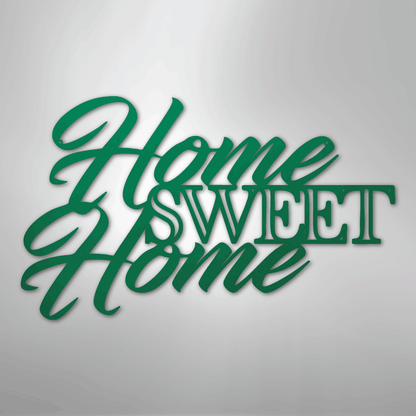 My Easy Monogram Steel Sign Green / 24" Home Sweet Home - Steel Sign