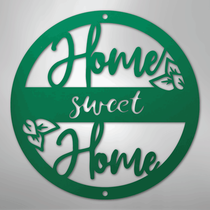 My Easy Monogram Steel Sign Green / 24" Home Sweet Home - Steel Sign