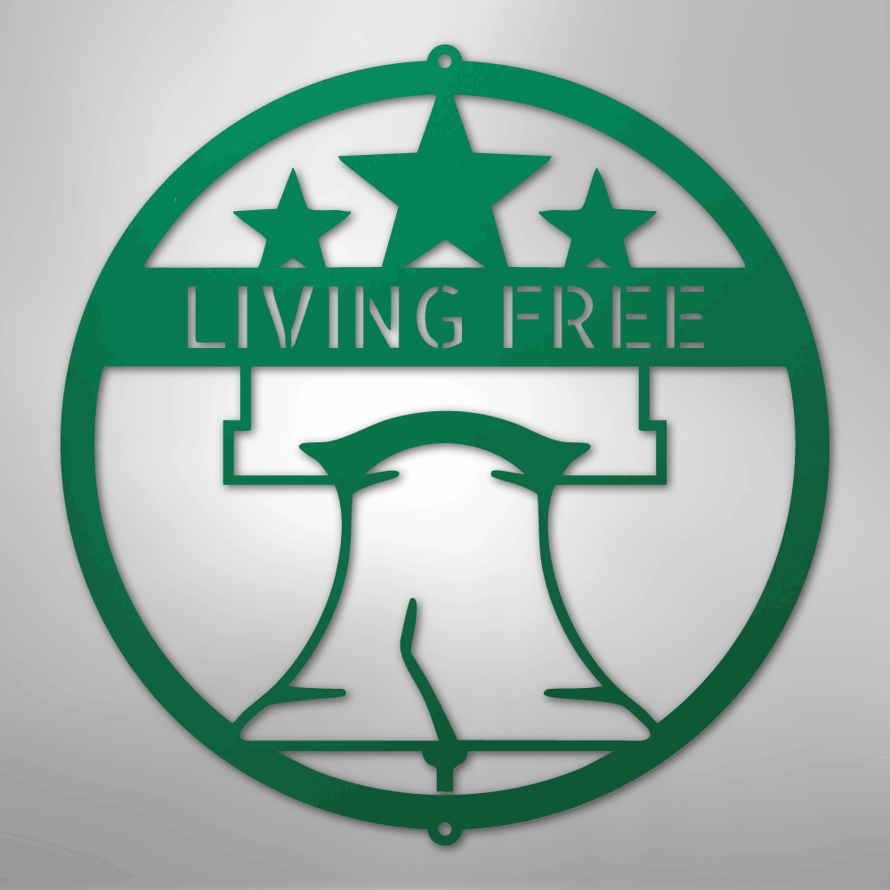My Easy Monogram Steel Sign Green / 24" Liberty Bell Monogram - Steel Sign