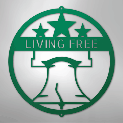 My Easy Monogram Steel Sign Green / 24" Liberty Bell Monogram - Steel Sign