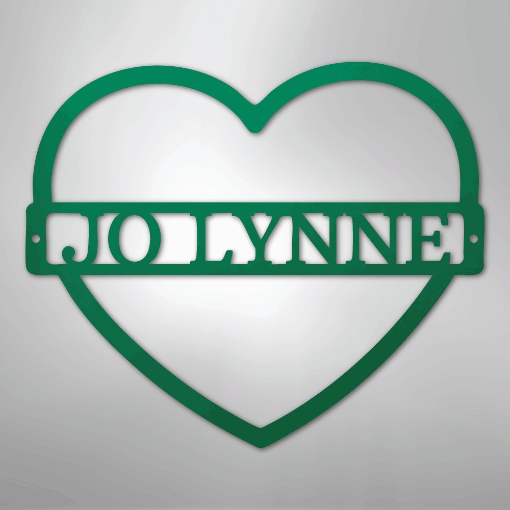 My Easy Monogram Steel Sign Green / 24" Mother's Love Monogram - Steel Sign