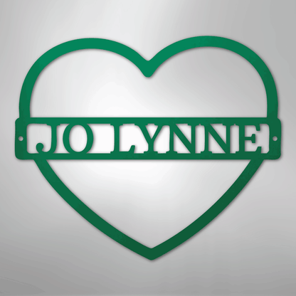 My Easy Monogram Steel Sign Green / 24" Mother's Love Monogram - Steel Sign