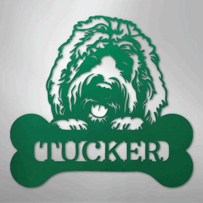 My Easy Monogram Steel Sign Green / 24" Pick Your Pup Monogram - Steel Sign