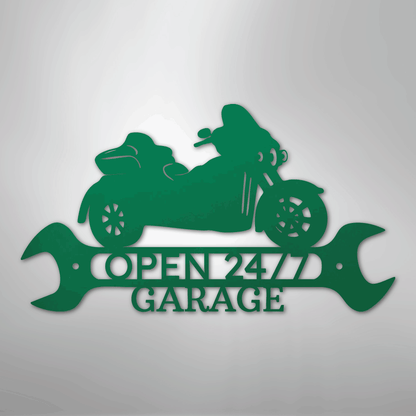 My Easy Monogram Steel Sign Green / 24" Trike Shop Monogram - Steel Sign