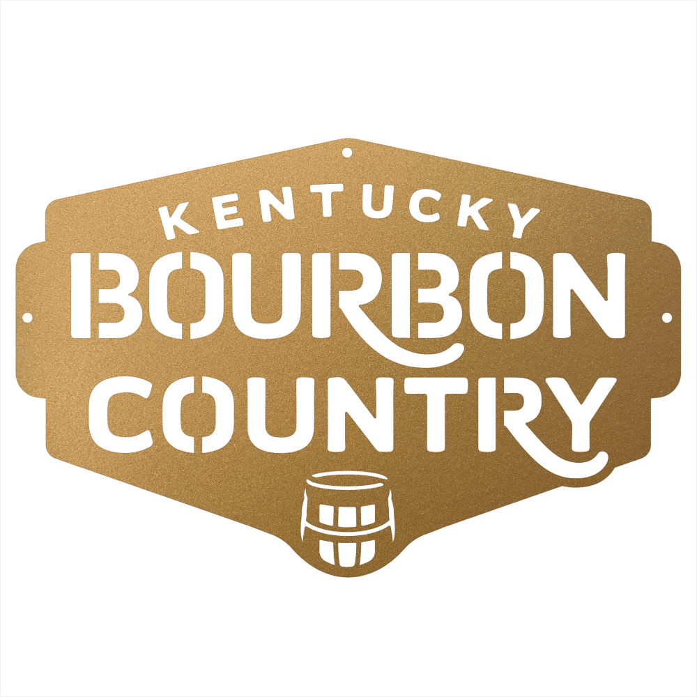 My Easy Monogram Steel Sign Kentucky Bourbon Country Metal Wall Art Sign