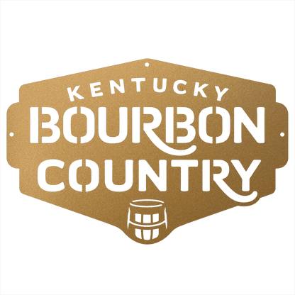 My Easy Monogram Steel Sign Kentucky Bourbon Country Metal Wall Art Sign