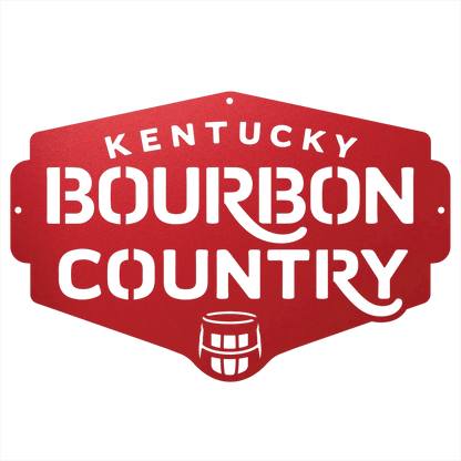 My Easy Monogram Steel Sign Kentucky Bourbon Country Metal Wall Art Sign