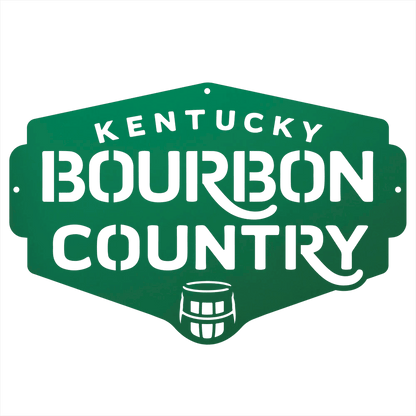 My Easy Monogram Steel Sign Kentucky Bourbon Country Metal Wall Art Sign