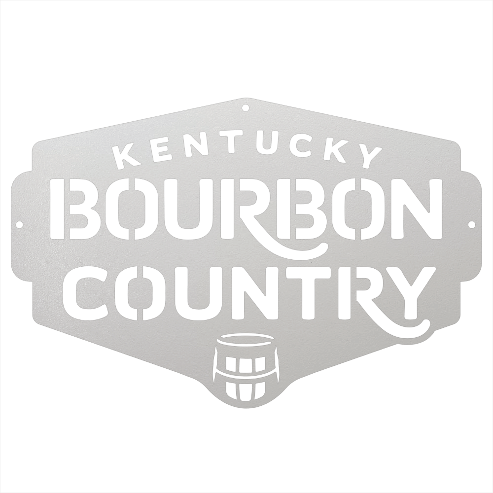 My Easy Monogram Steel Sign Kentucky Bourbon Country Metal Wall Art Sign
