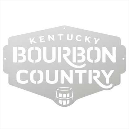 My Easy Monogram Steel Sign Kentucky Bourbon Country Metal Wall Art Sign
