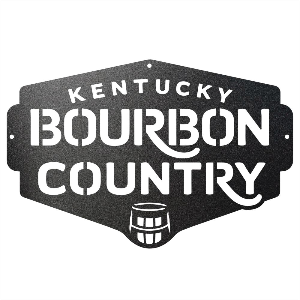 My Easy Monogram Steel Sign Kentucky Bourbon Country Metal Wall Art Sign