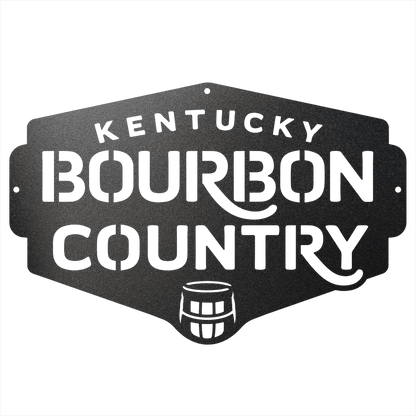 My Easy Monogram Steel Sign Kentucky Bourbon Country Metal Wall Art Sign